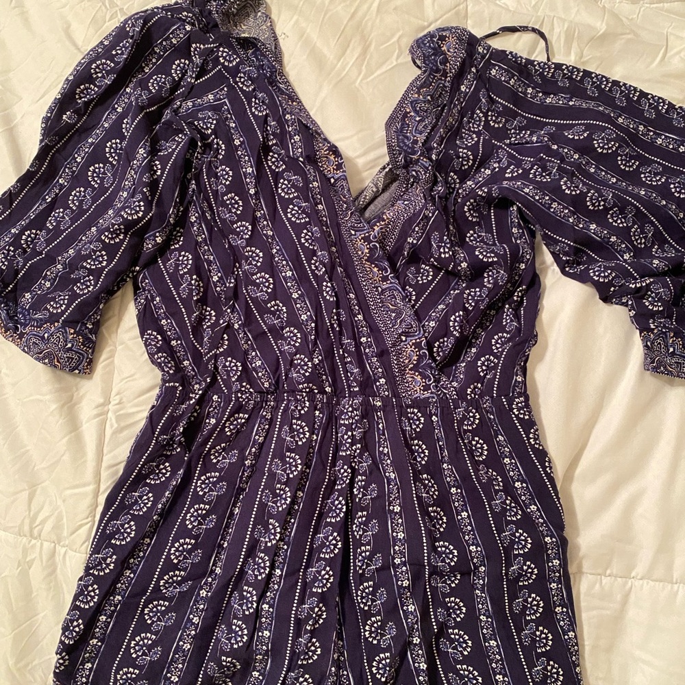 Womens blue romper